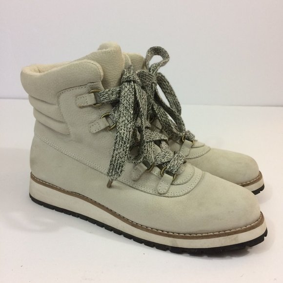 Splendid Women's Potter Hiker Lace-Up Ankle Boot Leather Tan / Off-White Size 7 - Picture 4 of 9